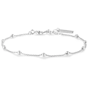 ANIA HAIE SILVER BEADED CHAIN BRACELET  B058-01H