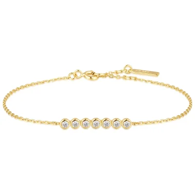 ANIA HAIE GOLD BEZEL SET BRACELET B058-02G