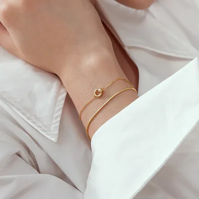 ANIA HAIE HOOP FRESHWATER PEARL BRACELET B058-03G
