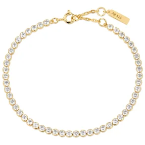 ANIA HAIE GOLD ROW BEZEL SET BRACELET B058-06G