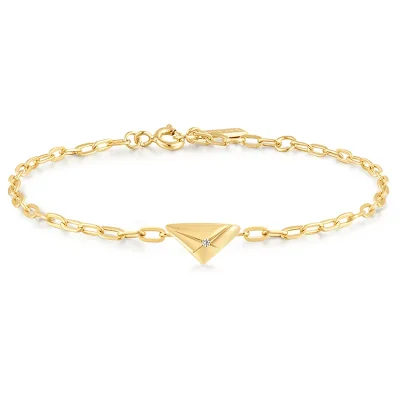 ANIA HAIE GOLD TRIANGLE KISS BRACELET B059-01G