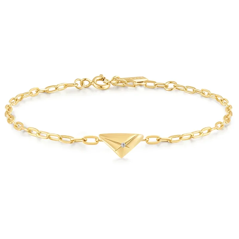 ANIA HAIE GOLD TRIANGLE KISS BRACELET B059-01G