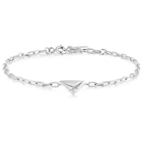 ANIA HAIE SILVER TRIANGLE KISS BRACELET B059-01H