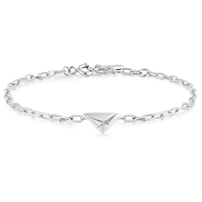 ANIA HAIE SILVER TRIANGLE KISS BRACELET B059-01H