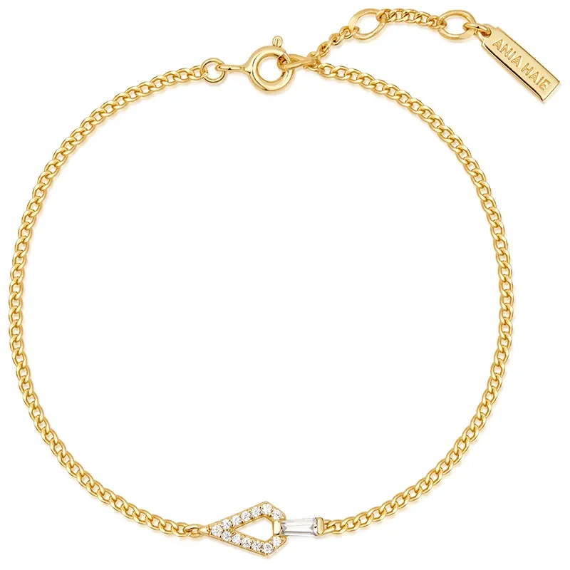 ANIA HAIE GEOMETRIC CUBIC ZIRCONIA BRACELET B059-02G