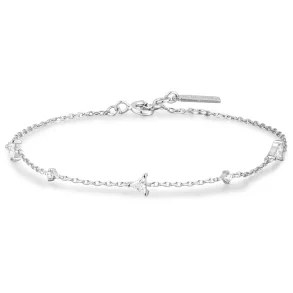 ANIA HAIE TRIANGULAR CUBIC ZIRCONIA STATION BRACELET B059-03H