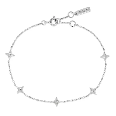 ANIA HAIE SILVER STARS STATION BRACELET B061-02H