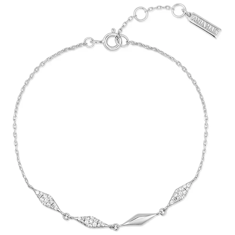 ANIA HAIE SILVER MULTI SPARKLE BRACELET B061-04H
