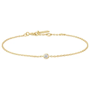 ANIA HAIE GOLD SPARKLE BEZEL BRACELET B062-01G