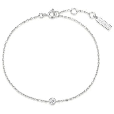 ANIA HAIE SILVER SPARKLE BEZEL BRACELET B062-01H