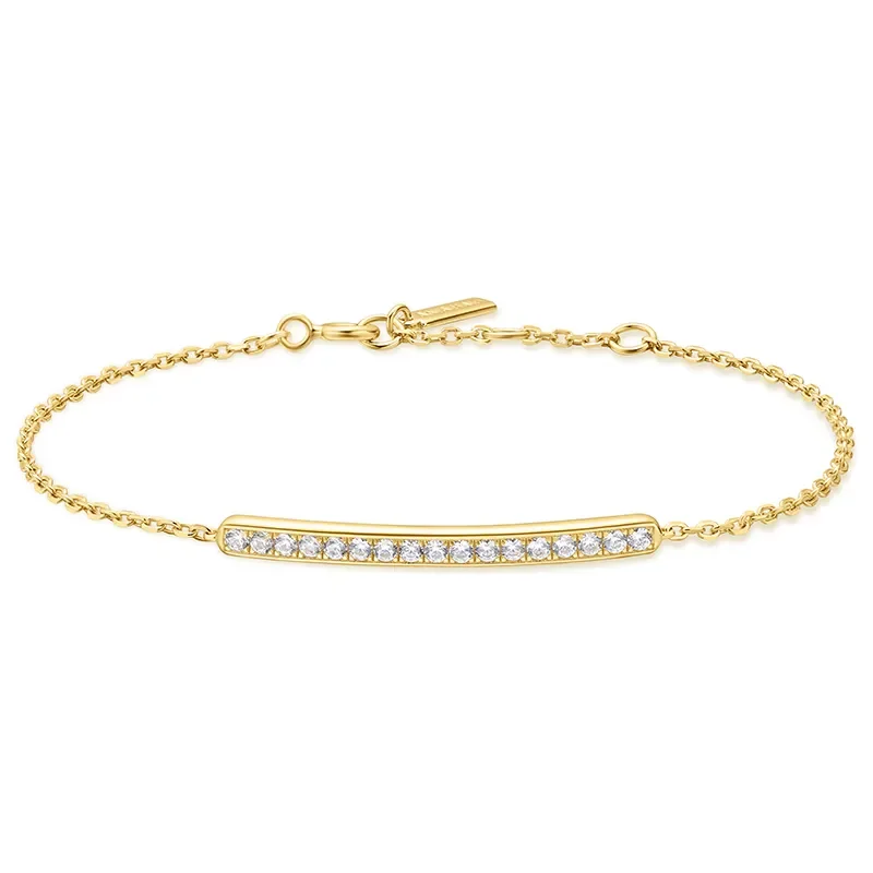 ANIA HAIE GOLD PAVE BAR BRACELET B062-02G