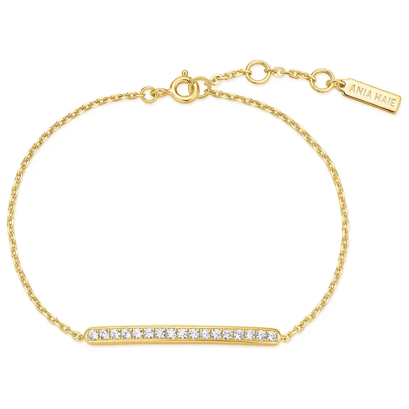 ANIA HAIE GOLD PAVE BAR BRACELET B062-02G