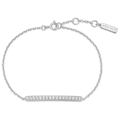 ANIA HAIE SILVER PAVE BAR BRACELET B062-02H