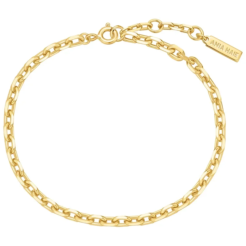 ANIA HAIE GOLD MEDIUM CHAIN BRACELET B062-03G