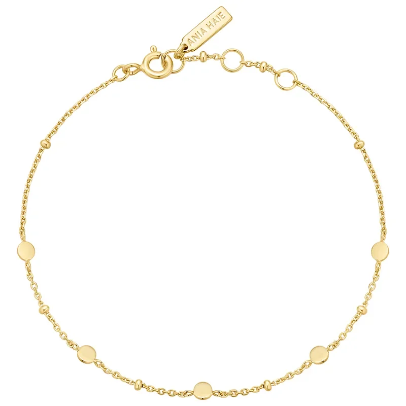 ANIA HAIE GOLD DISC STATION BRACELET B063-01G