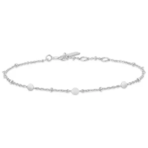 ANIA HAIE SILVER DISC STATION BRACELET B063-01H