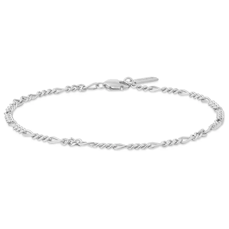 ANIA HAIE SILVER FILIA CURB CHAIN BRACELET B063-02H
