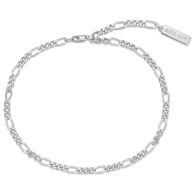 ANIA HAIE SILVER FILIA CURB CHAIN BRACELET B063-02H
