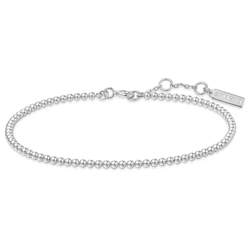 ANIA HAIE SILVER BEADED BRACELET B063-03H