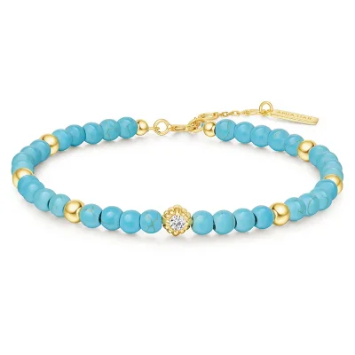 ANIA HAIE GOLD LAB CREATED TURQUOISE BRACELET B063-04G