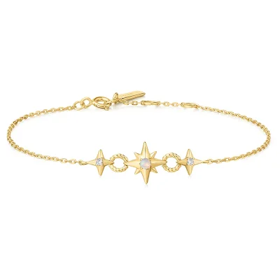 ANIA HAIE GOLD LINKED STAR BRACELET B063-05G
