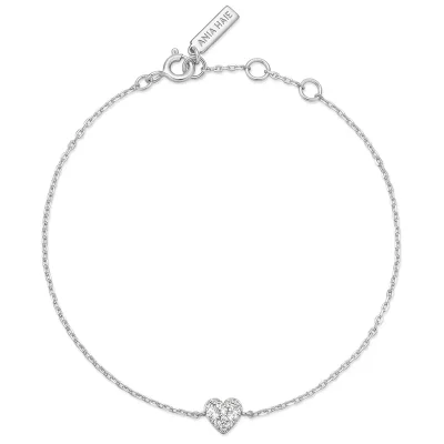 ANIA HAIE SILVER SWEETHEART PAVE BRACELET B064-01H
