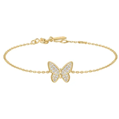 ANIA HAIE GOLD BUTTERFLY PAVE BRACELET B064-02G