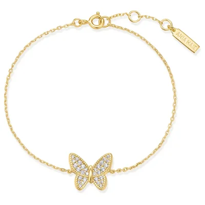 ANIA HAIE GOLD BUTTERFLY PAVE BRACELET B064-02G