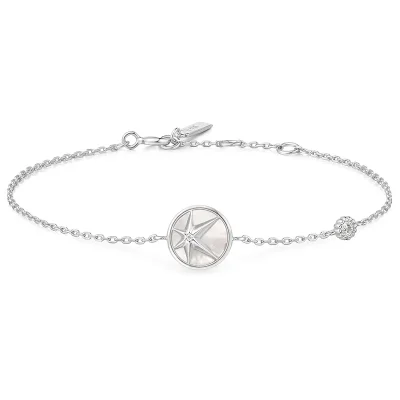 ANIA HAIE SILVER STAR MOP BRACELET B065-02H