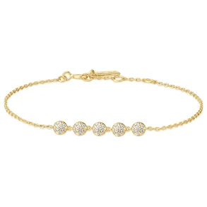 ANIA HAIE GOLD PAVE MULTI BEADED CHAIN BRACELET B065-04G