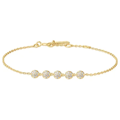 ANIA HAIE GOLD PAVE MULTI BEADED CHAIN BRACELET B065-04G