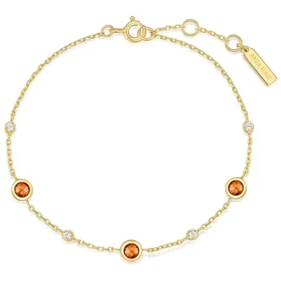 ANIA HAIE GOLD NANO GEM STATION BRACELET  B066-01G