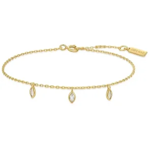 ANIA HAIE GOLD SPARKLING TRIPLE STATION BRACELET B066-02G