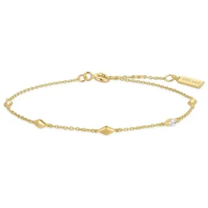 ANIA HAIE GOLD MULTI RHOMBUC STATION BRACELET B066-03G
