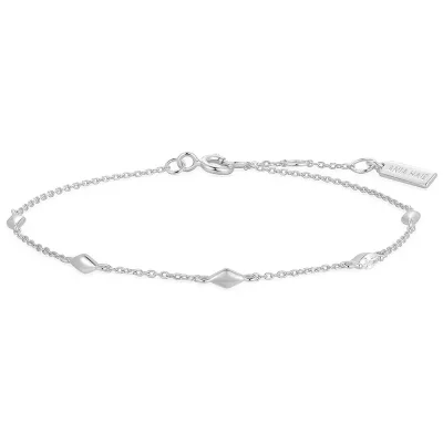ANIA HAIE SILVER MULTI RHOMBUC STATION BRACELET B066-03H