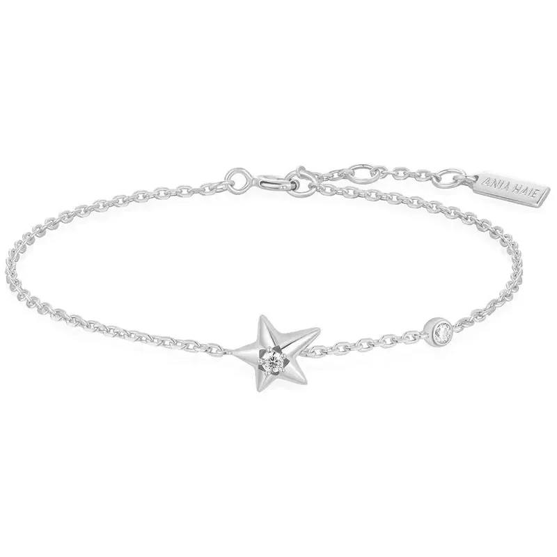 ANIA HAIE SILVER SPARKLING STAR BRACELET B066-04H