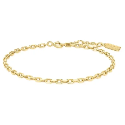 ANIA HAIE GOLD PAPER CLIP CHAIN BRACELET B067-02G