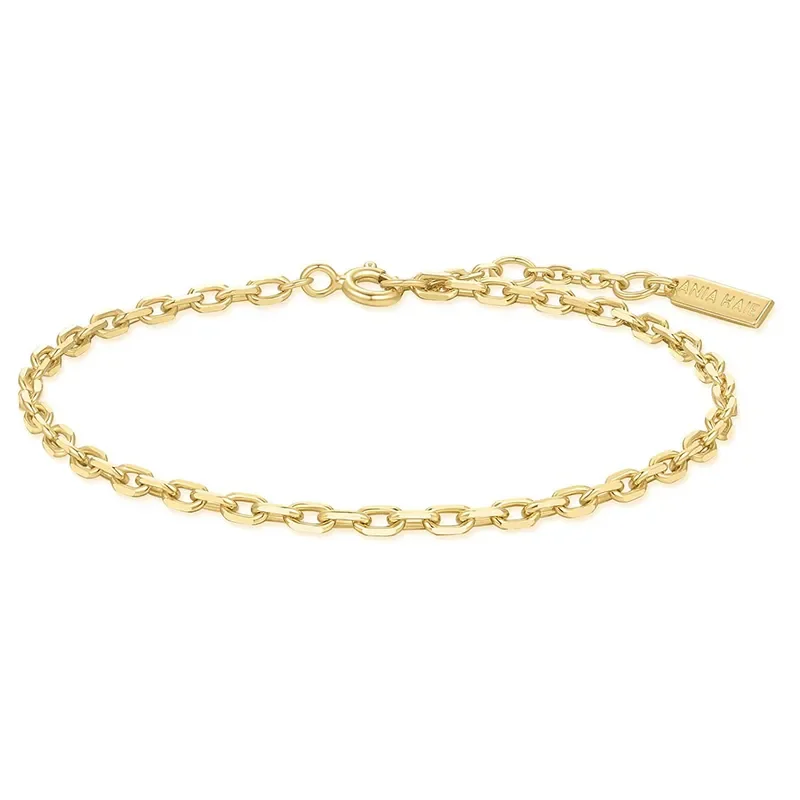 ANIA HAIE GOLD PAPER CLIP CHAIN BRACELET B067-02G