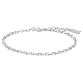 ANIA HAIE SILVER PAPER CLIP CHAIN BRACELET B067-02H