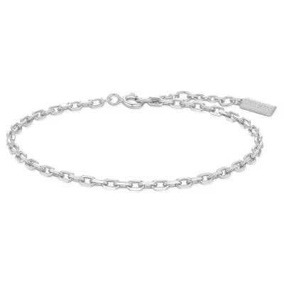 ANIA HAIE SILVER PAPER CLIP CHAIN BRACELET B067-02H