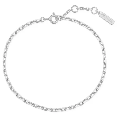 ANIA HAIE SILVER PAPER CLIP CHAIN BRACELET B067-02H