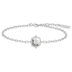 ANIA HAIE SILVER BLOCK MOTHER OF PEARL STAR BRACELET B067-03H