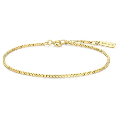 ANIA HAIE GOLD BOX CHAIN BRACELET B068-01G