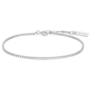 ANIA HAIE SILVER BOX CHAIN BRACELET B068-01H
