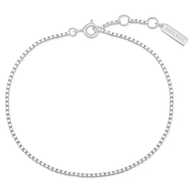 ANIA HAIE SILVER BOX CHAIN BRACELET B068-01H