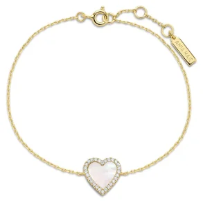 ANIA HAIE GOLD MOP HALO HEART BRACELET B071-05G