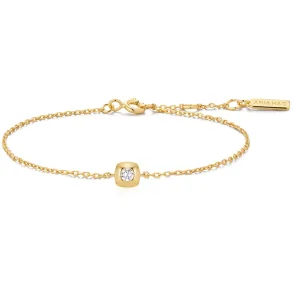ANIA HAIE GOLD MODERN SOLITAIRE BRACELET B072-01G