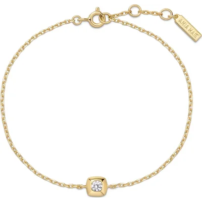 ANIA HAIE GOLD MODERN SOLITAIRE BRACELET B072-01G