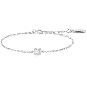 ANIA HAIE SILVER MODERN SOLITAIRE BRACELET B072-01H