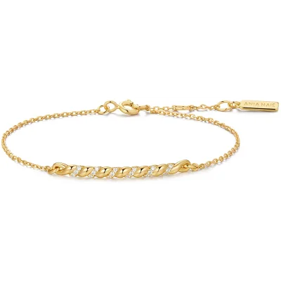 ANIA HAIE GOLD TWISTED BAR BRACELET B072-02G